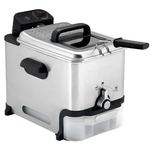 Ultimate Steel Deep Fryer with Basket 3.5 Liter Oil and 2.6 Pound Food Capacity