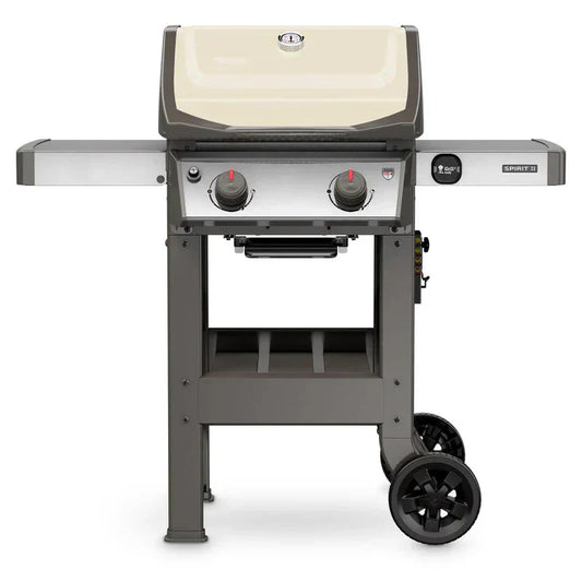 210 Propane Gas Grill, Ivory – 450 sq. in. Cooking Area, GS4 System, Stainless Steel Burners, Porcelain-enameled Grates
