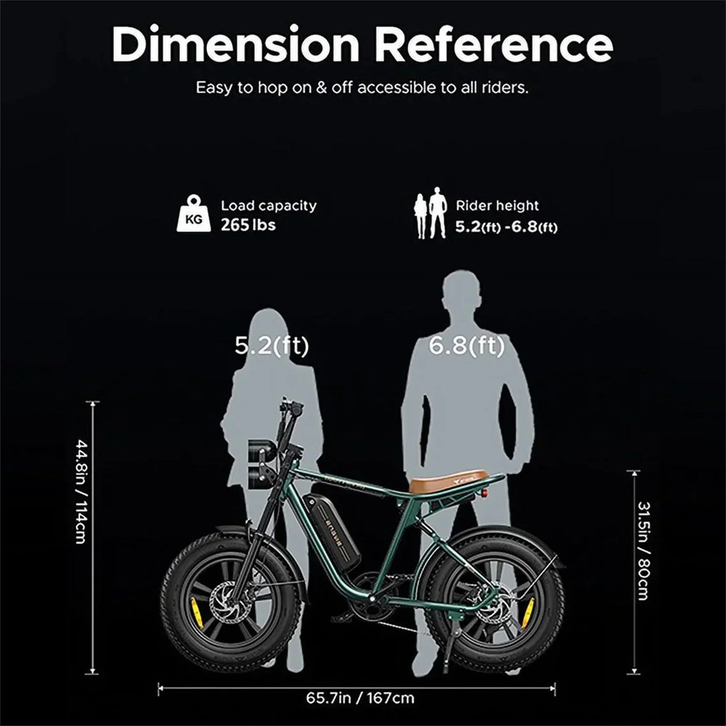1000W Electric Bike for Adults, Retro-Style, 28mph, 94 Miles Range, 20′′x4.0′′ Fat Tires, Full Suspension, UL Certified