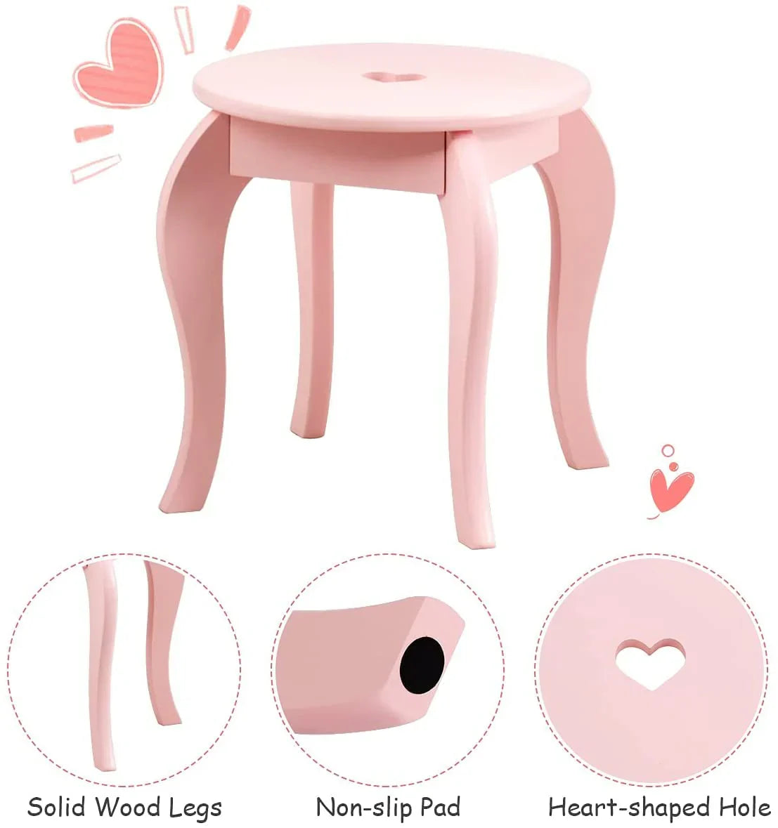 Fireflowery Vanity Detachable Princess Pretend