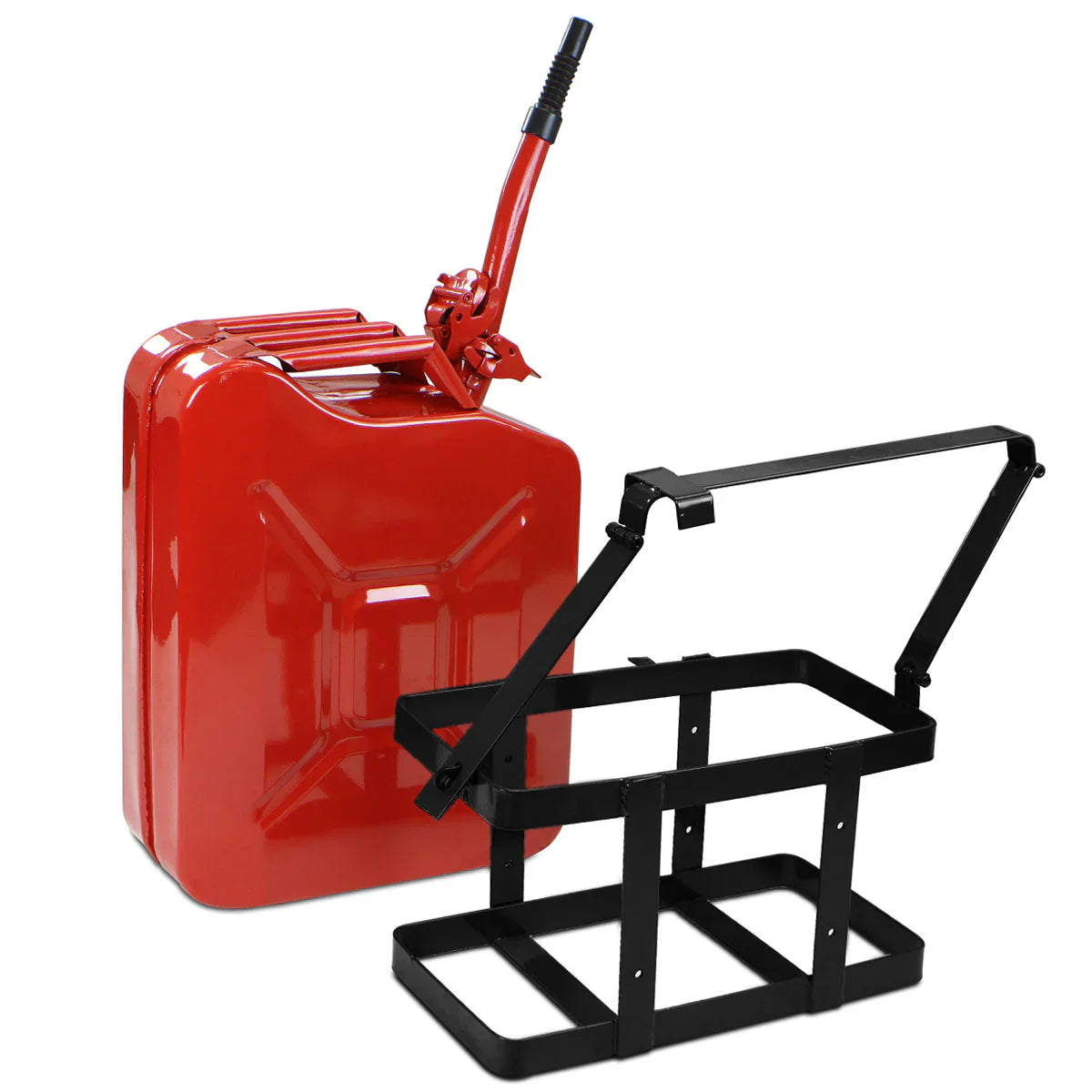 5 Gallon 20L Jerry Can Gas Diesel Fuel Steel Tank NATO Style Holder