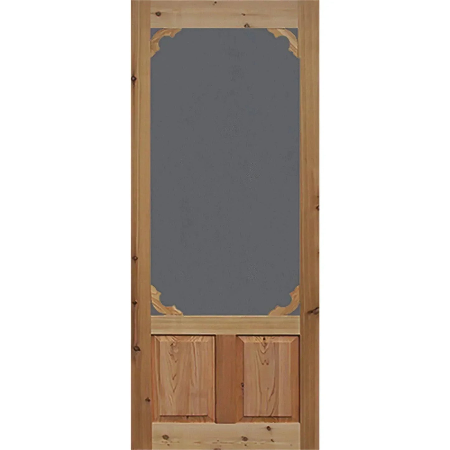 Bay 36 in. x 80 in. Woodland Cedar Screen Door