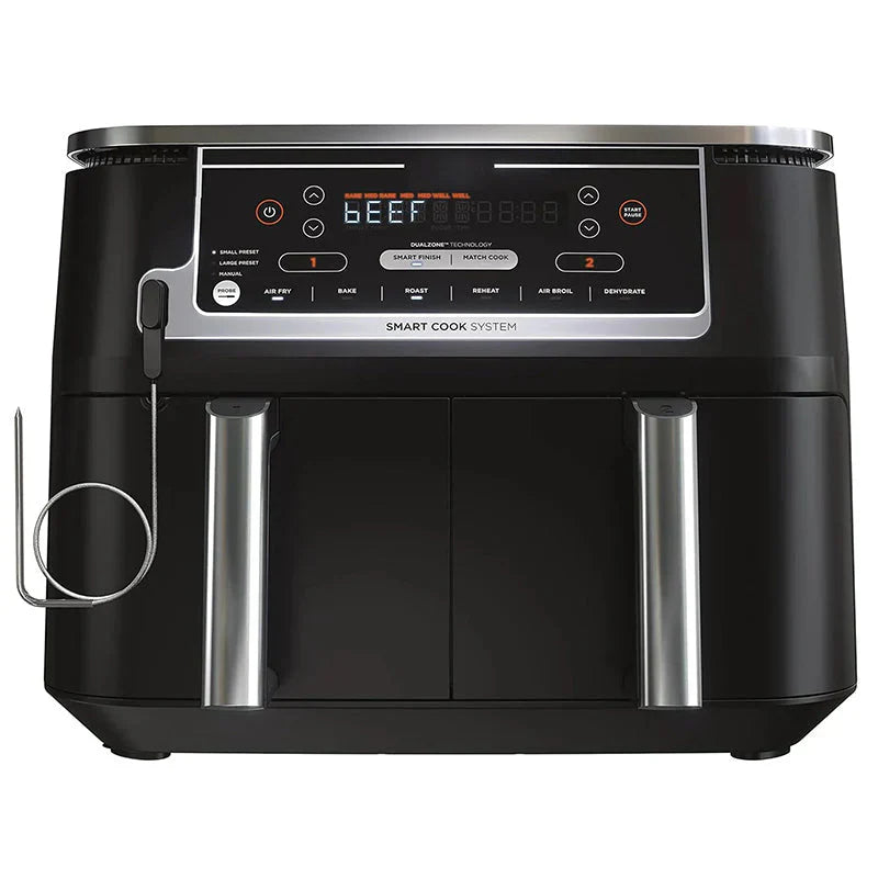 DZ401 Foodi 10 Quart 6-in-1 DualZone XL 2-Basket Air Fryer with 2 Independent Frying Baskets