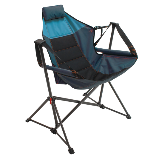 swing hammock chair hammock lounger features a cradling suspended design steel frame shy blue navy
