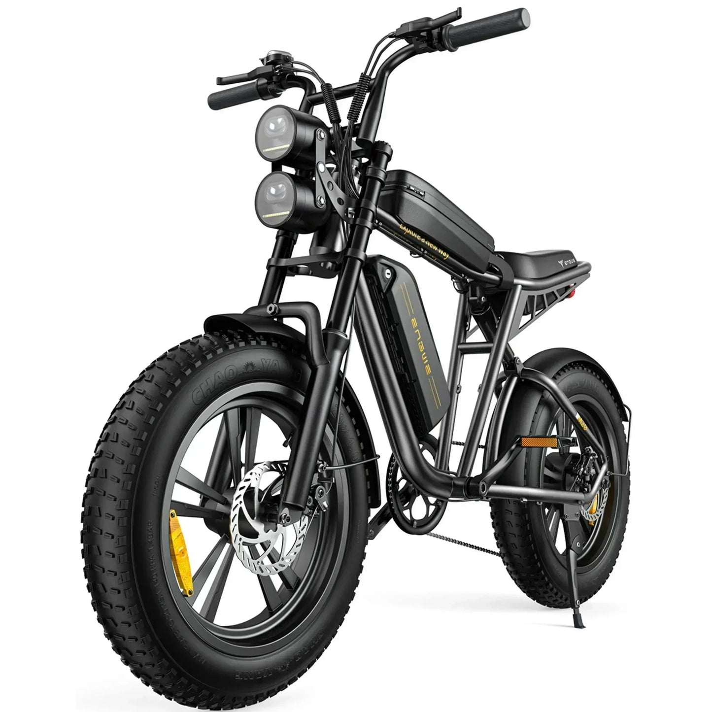 1000W Electric Bike for Adults, Retro-Style, 28mph, 94 Miles Range, 20′′x4.0′′ Fat Tires, Full Suspension, UL Certified