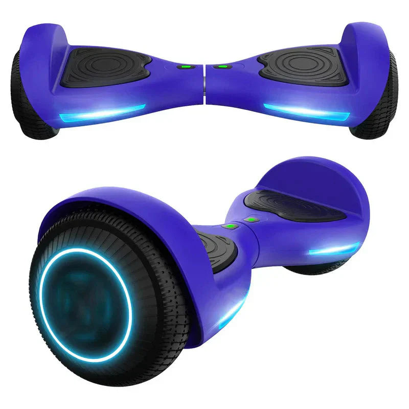 FX3 Hoverboard Blue – 6.5′′ LED Wheels, 200W Motor, UL2272 Certified, Up to 6.2mph for Kids & Adults