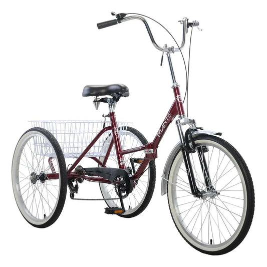 Adult Tri-Rad Folding 24′′ 6-Speed Tricycle