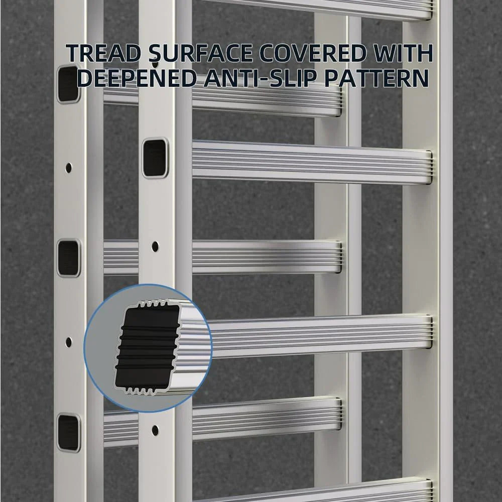 Foldable Scaffolding Ladder, Multipurpose Rolling Work Platform, Scaffold Tower, Ladder Stool Bench, Adjustable Platform, 330 Lbs Duty Rate