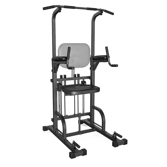 Power Tower Pull Up Dip Station Assistive Trainer Multi-Function Home Gym Strength Training Fitness Equipment 440LBS