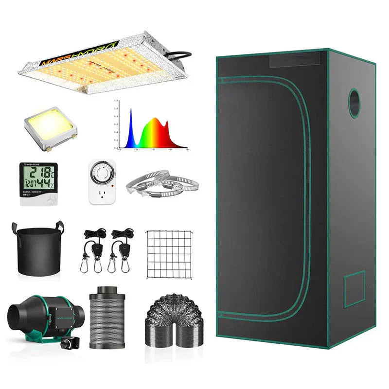 Grow Tent Kit Complete Grow Light Full Spectrum Indoor Grow Tent Kit