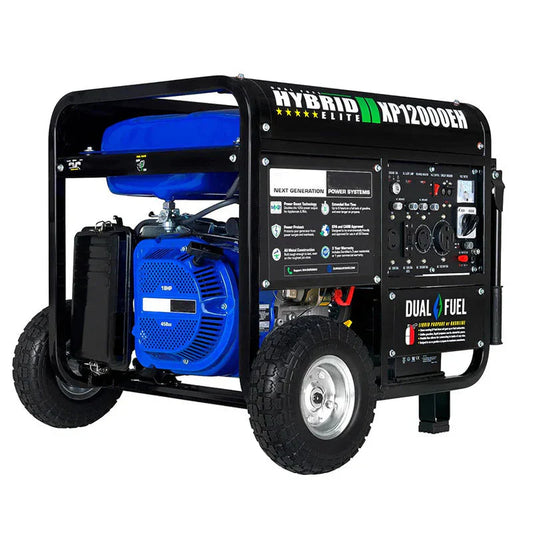 XP12000EH Dual Fuel Generator – 12,000W Gas/Propane, 457cc 4-Stroke Engine, EPA/CARB Compliant