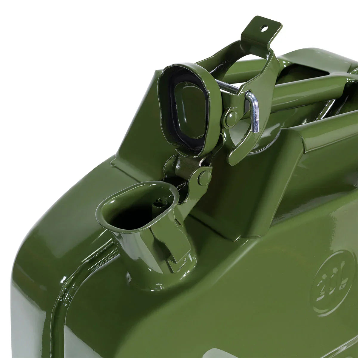 Gallon 20L Jerry Can Gas Diesel Fuel Steel Tank Green Holder mount