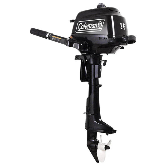2.6 hp Outboard Motor with Short Shaft, Black