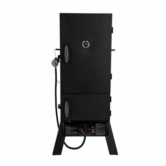 Two Door 30-inch Propane Smoker in Black