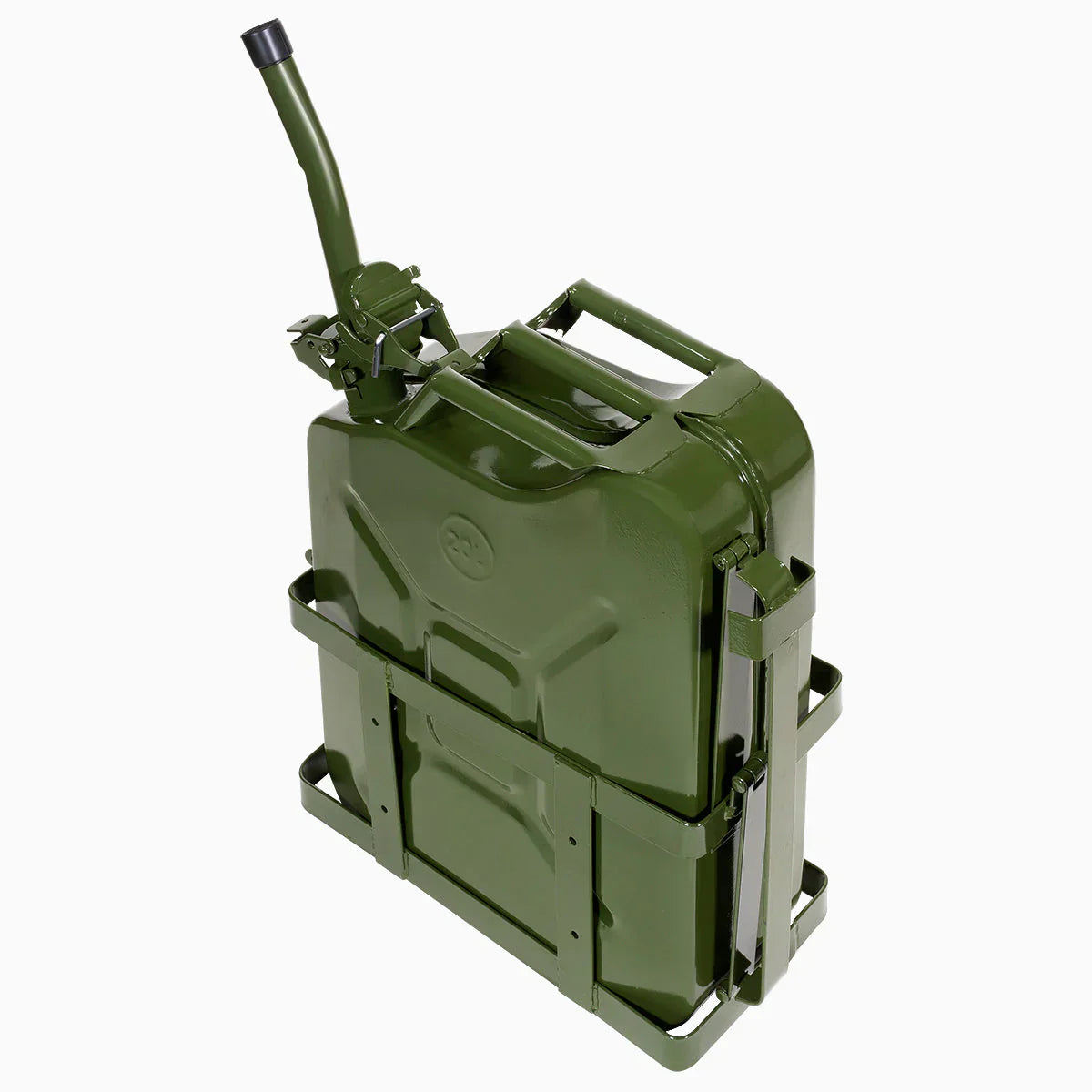 Gallon 20L Jerry Can Gas Diesel Fuel Steel Tank Green Holder mount