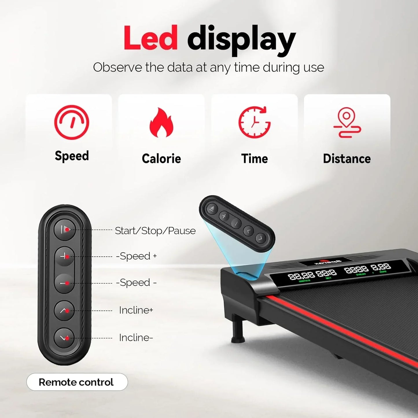 Walking Vibration Pad with APP, 3 in 1 Under Desk Treadmill, 2.5HP Low Noise Walking Treadmill Pad with Remote Control,Portable Treadmills for Home Office