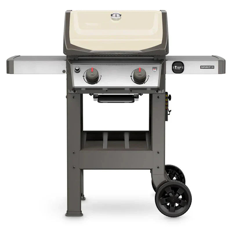 210 Propane Gas Grill, Ivory – 450 sq. in. Cooking Area, GS4 System, Stainless Steel Burners, Porcelain-enameled Grates