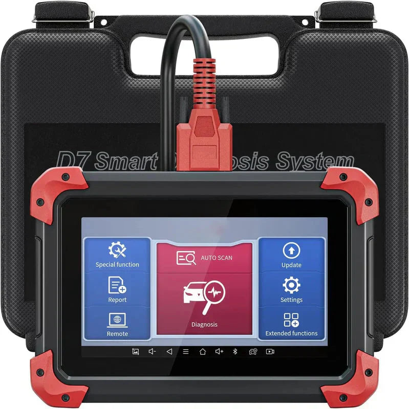 D7 Automotive OBD2 Scanner with ECU Coding, Bidirectional Controls, 36+ Resets, Android 10, Full System Diagnostics, 3-Year Updates