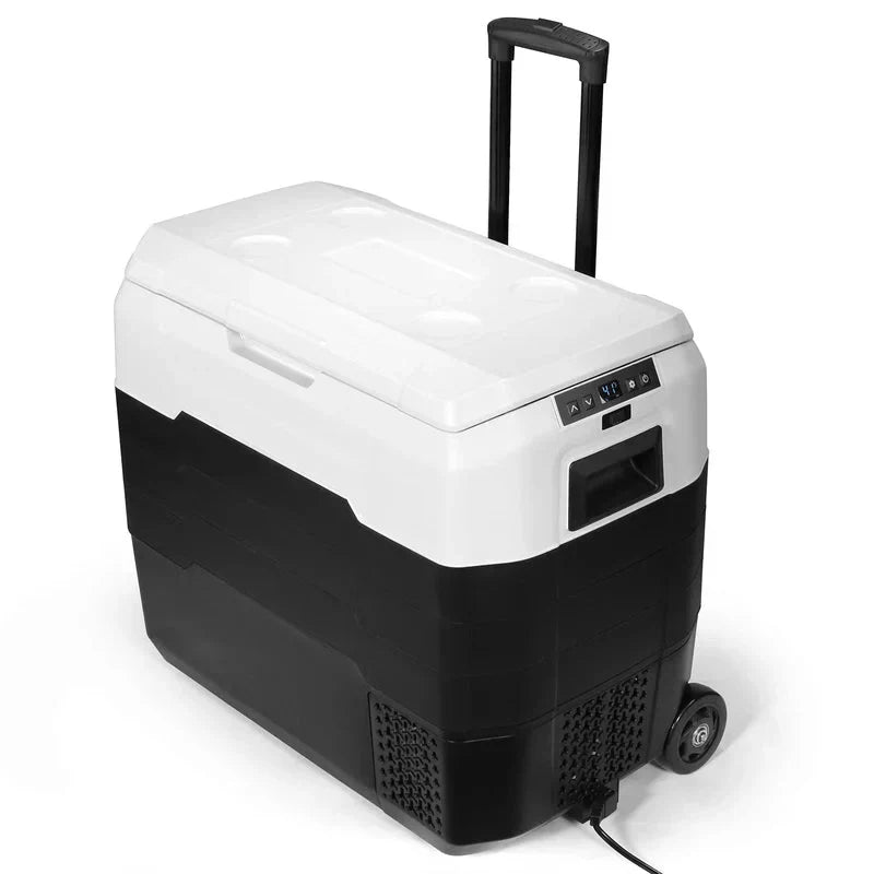 53-Quart Portable Bluetooth Rolling Cooler Refrigerator Car