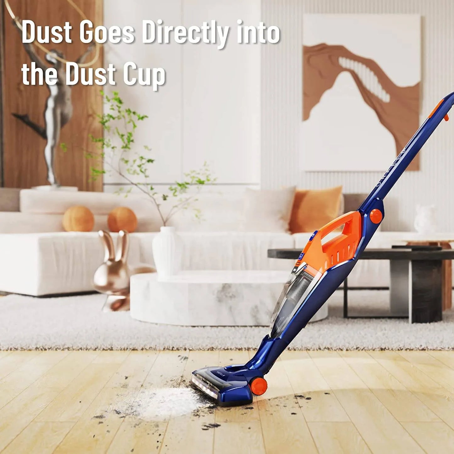 Cordless Vacuum, Stick Vacuum Cleaner 4 in 1 Lightweight