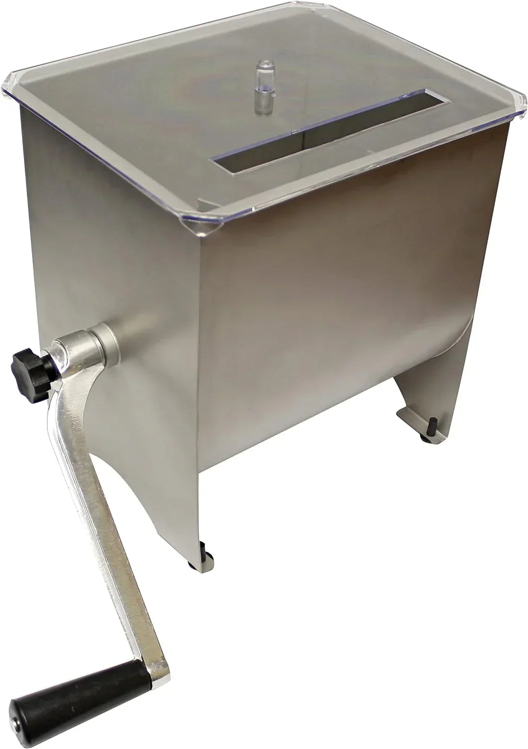 Manual Meat Mixer – 20 lb Sausage Mixer Machine with Lid, Ideal for Ground Beef Processing