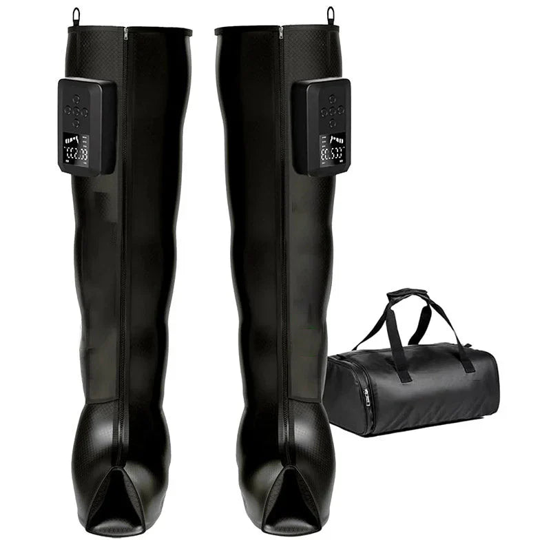 Air Compression Recovery System, Cordless Leg Massager for Circulation, Rechargeable Recovery Boots for Improved Circulation & Lymphatic Drainage