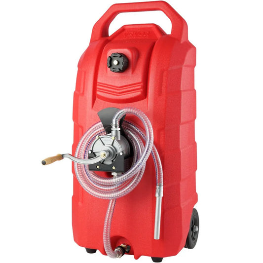 16 Gallon Fuel Caddy, 7.8 L/Min, Portable Gas Storage Tank Container
