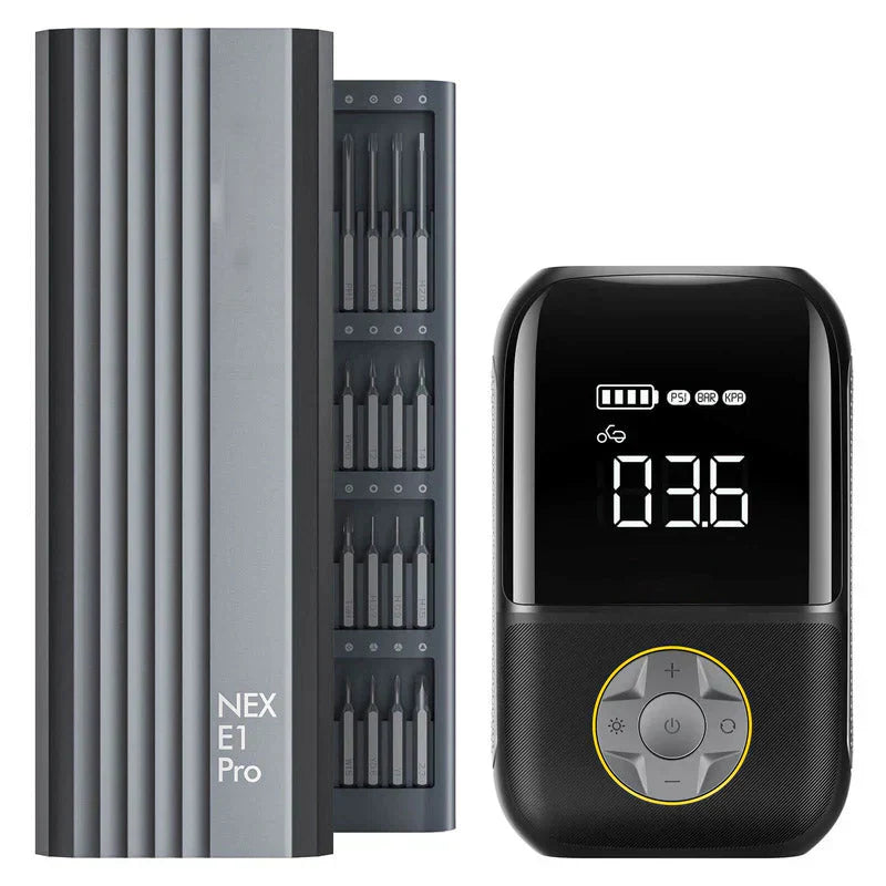 X8 Tire Inflator and E1 PRO Precision Electric Screwdriver