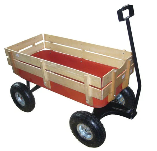 Big Foot Wagon, Wood Stake Sides, 10.5" Air Tires
