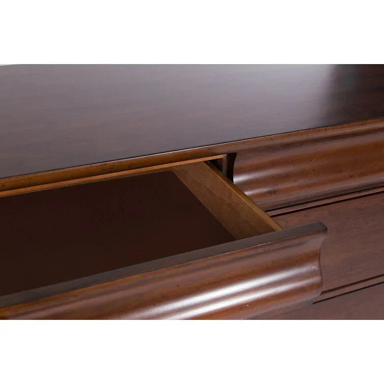 8 Drawer 64'' W Double Dresser With Mirror