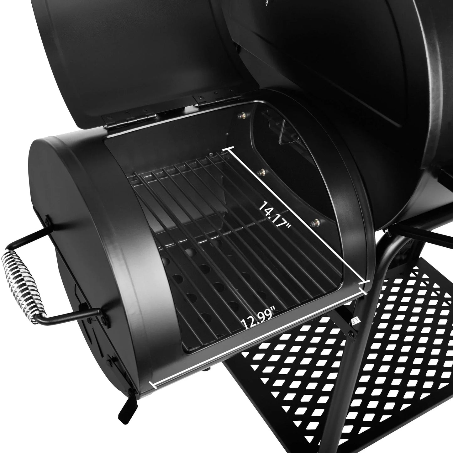 CC1830FG, Charcoal Grill with Offset Smoker with High Heat-Resistant BBQ Gloves