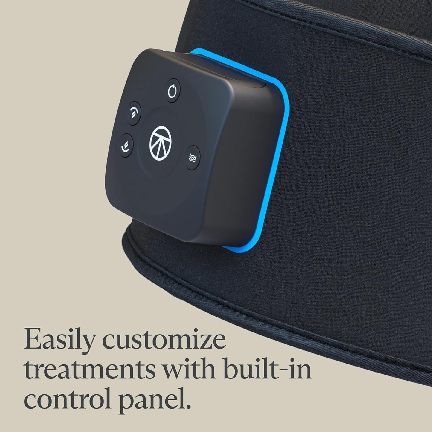 RecoveryTherm Back - Hot Vibration Back and Core Wrap for Athletes - Advanced Hot Vibration for Pain Relief Wrap with Cryothermal Technology - One Size Fits All