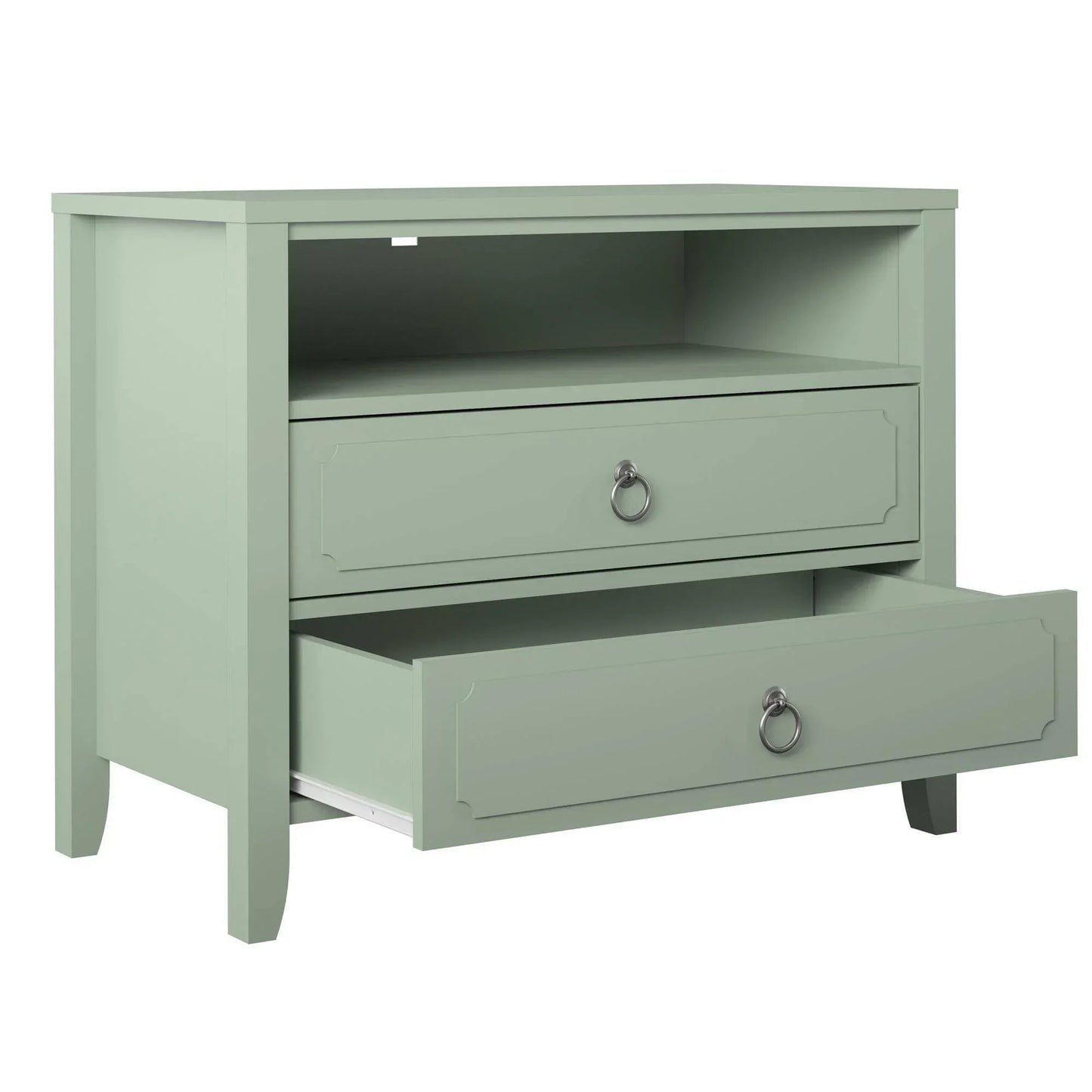 Drawer Nightstand, Green