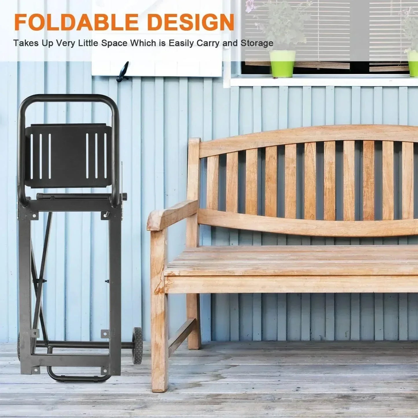 22"/17" Grill - Heavy-Duty Foldable Cart