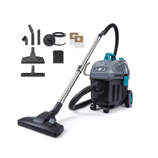 KW3050 Wet Dry Canister Vac 4 Gallon 5 Peak HP 2-Stage Motor Shop Vacuum Cleaner with Washable HEPA Filter & Dust Bags for Hard Floor & Carpet, Black
