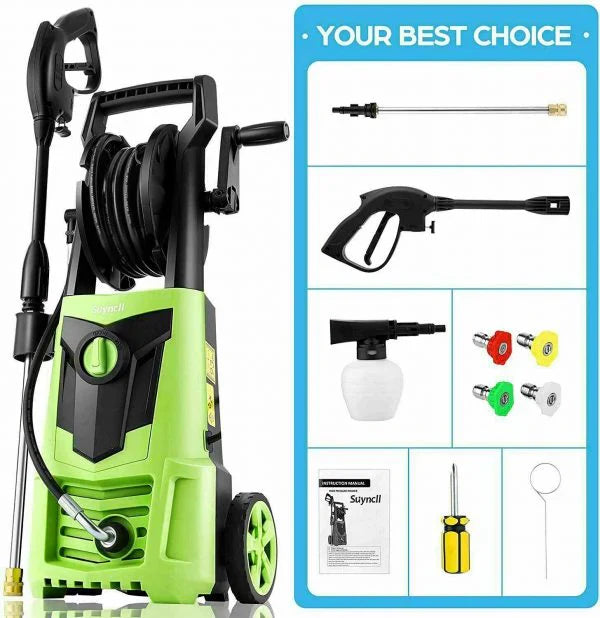 Electric Pressure Washer 3000PSI, 2.4GPM High Power Washer Cleaner NEW
