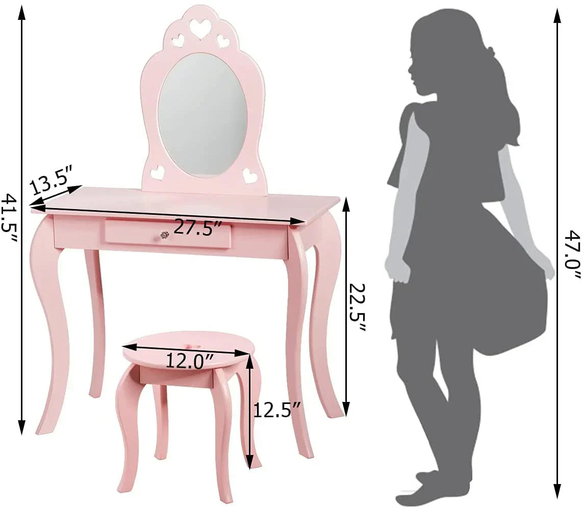 Fireflowery Vanity Detachable Princess Pretend