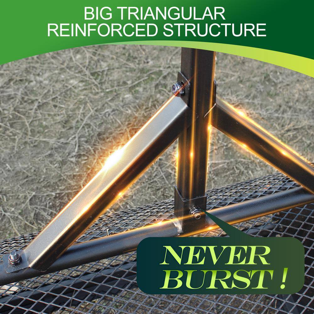 SP-001-JNN 24 in. Metal Handle Peat Moss Compost Spreader