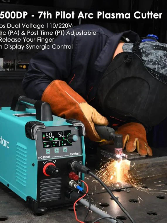 BTC500DP 7th Gen 50A Plasma Cutter, Dual Voltage 110/220V, Digital Display